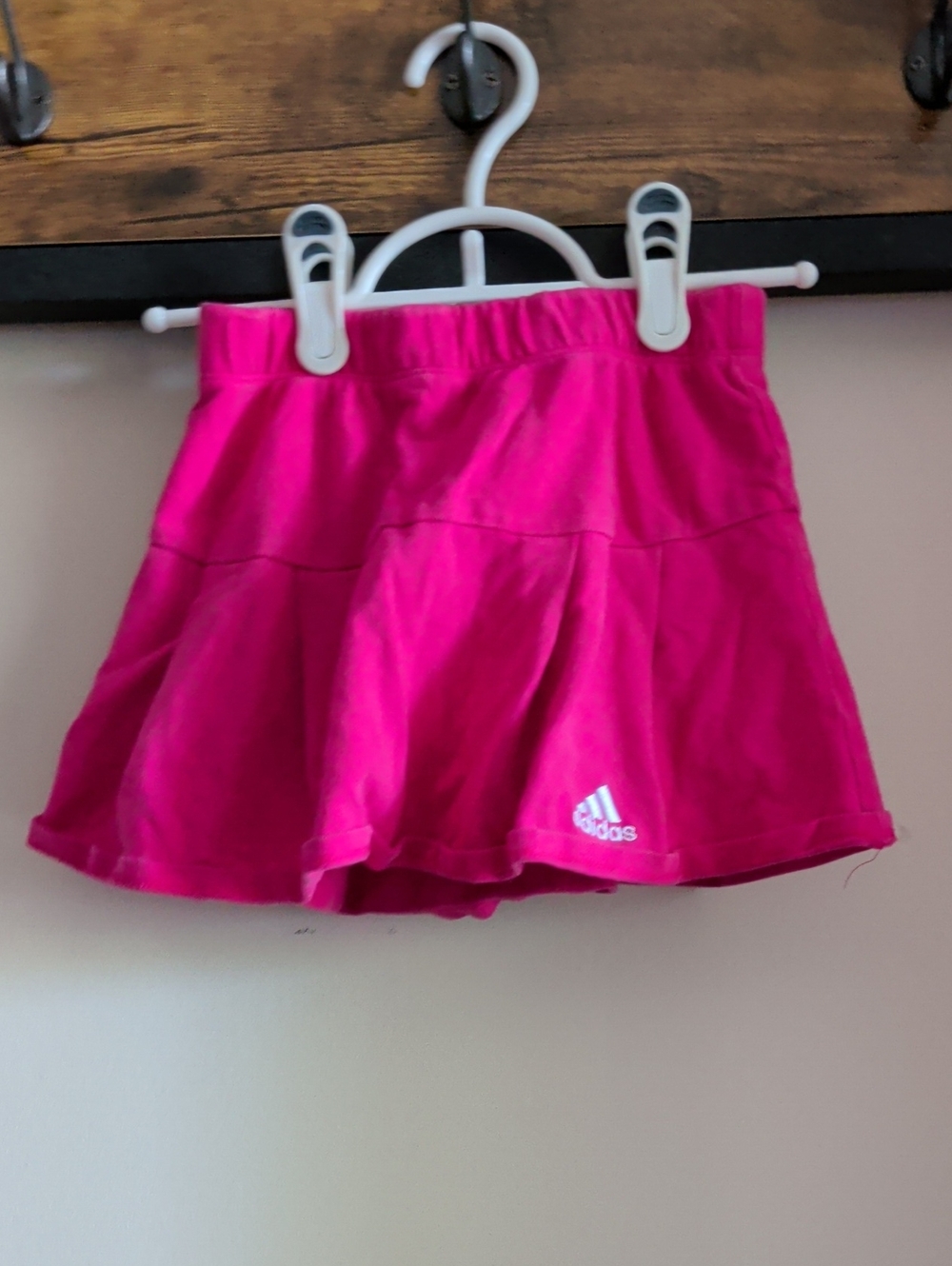 adidas Girls Hot Pink Athletic Skort with Logo
